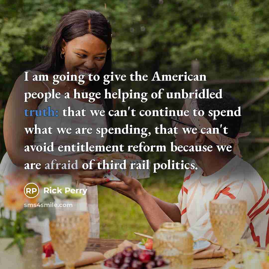 “I am going to give the American people a huge…” quote by Rick Perry