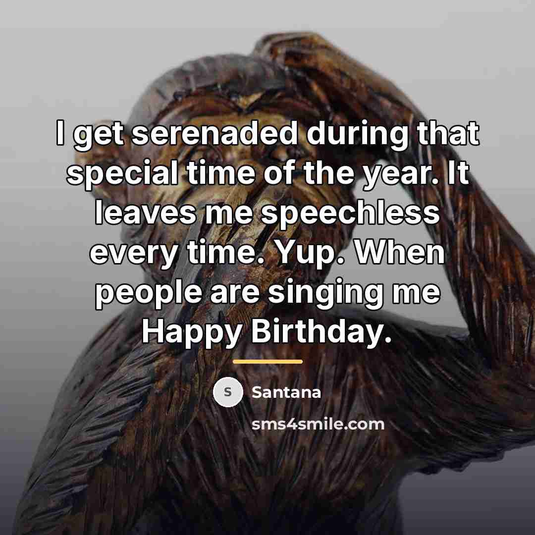 “I get serenaded during that special time of the year.…” quote by Santana
