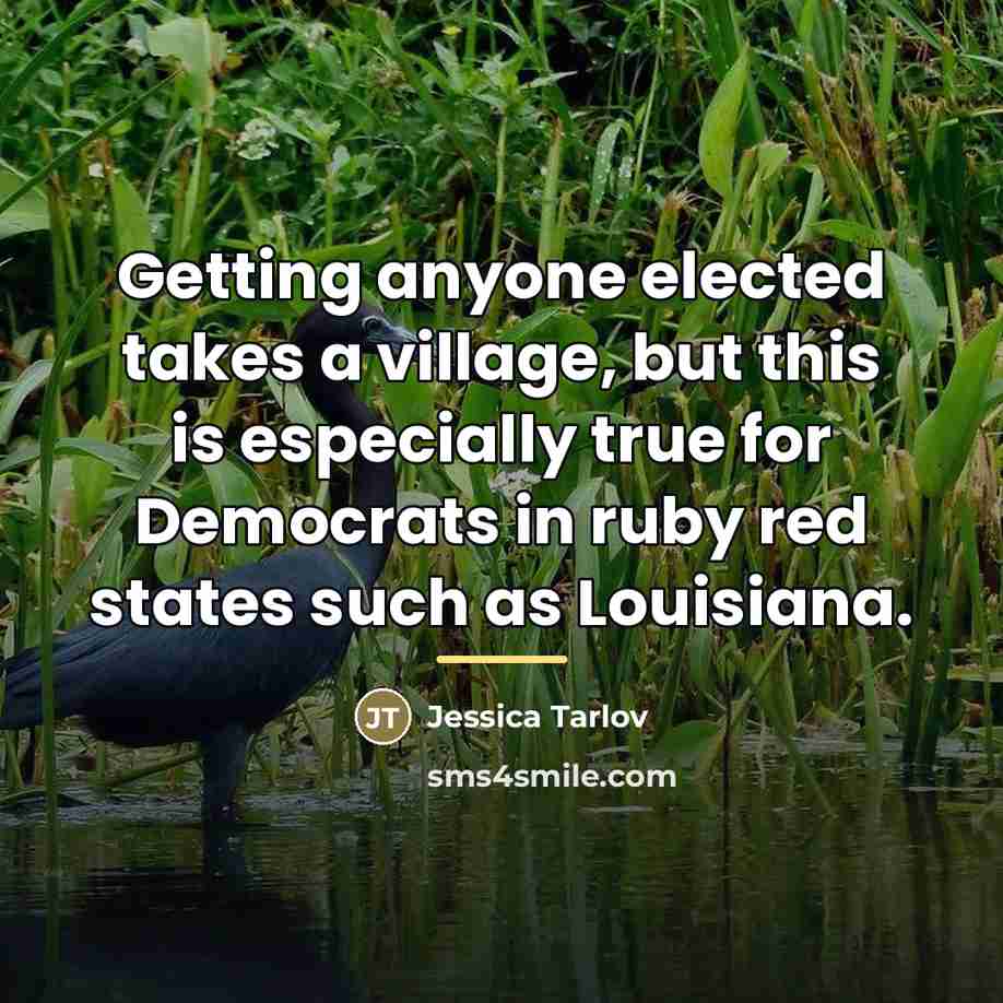 “Getting anyone elected takes a village, but this is especially…” quote by Jessica Tarlov