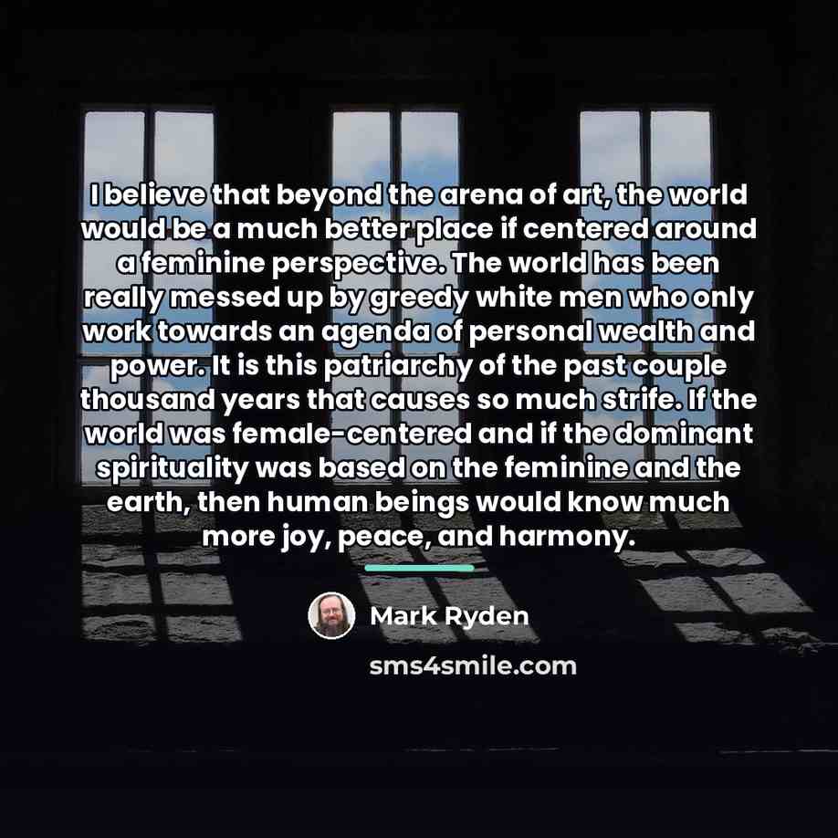 “I believe that beyond the arena of art, the world…” quote by Mark Ryden