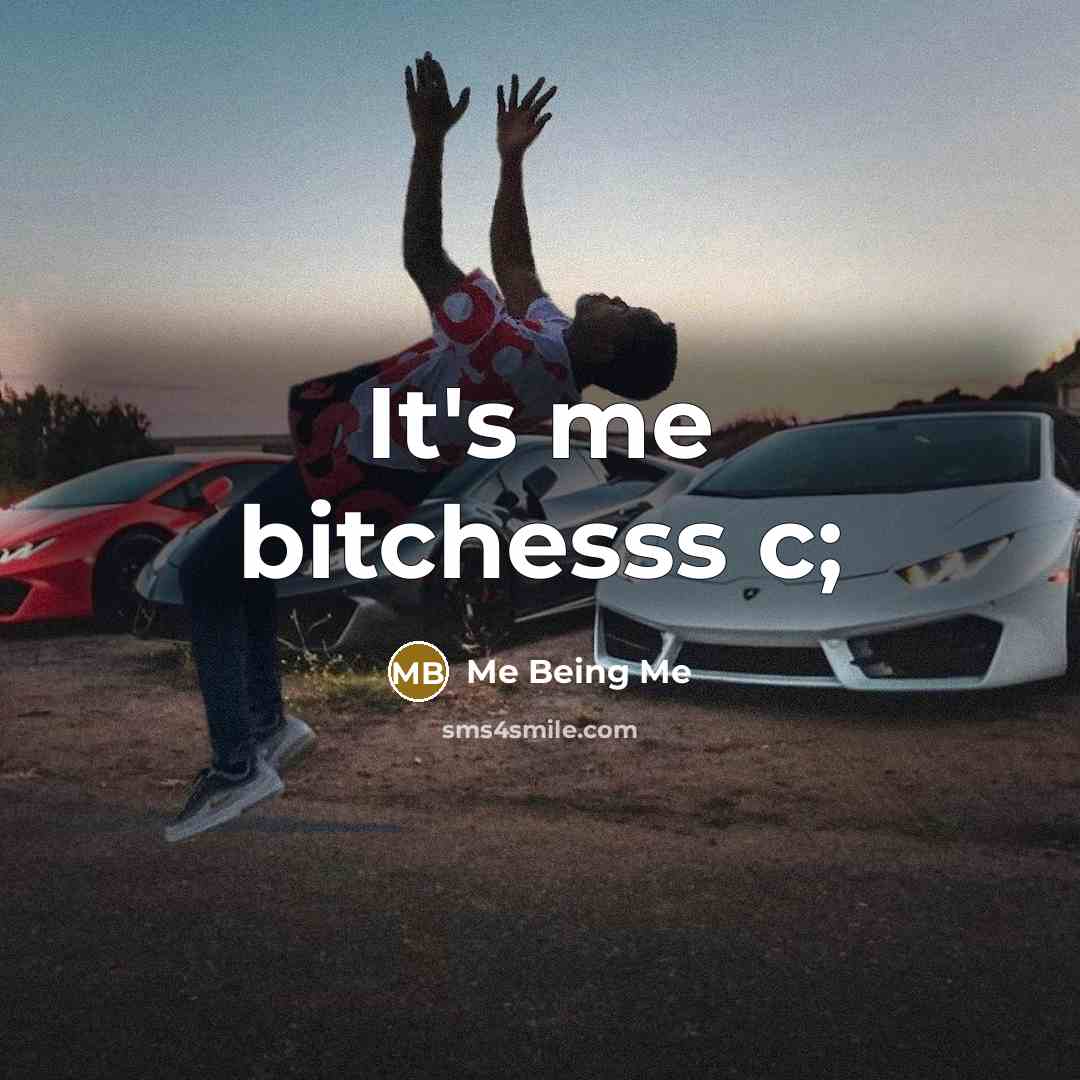 “It's me bitchesss c;” quote by Me Being Me