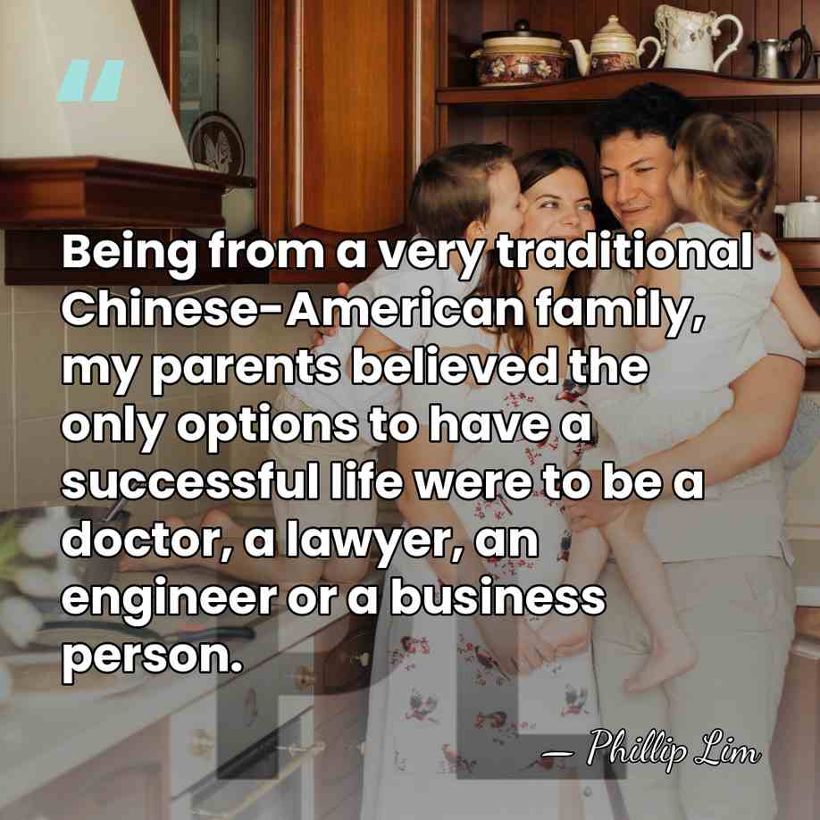 Being from a very traditional Chinese-American family, my parents believed the only&hellip; - Phillip Lim