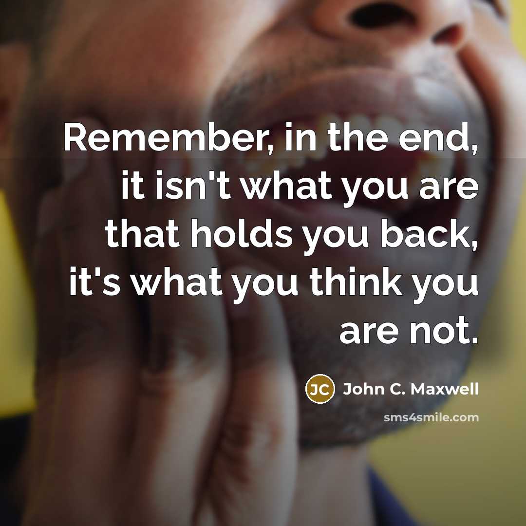 “Remember, in the end, it isn't what you are that…” quote by John C. Maxwell