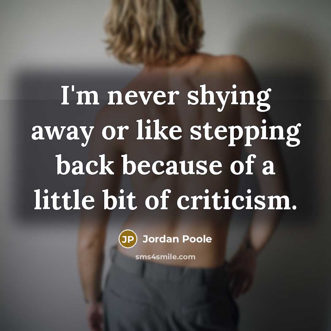 “I'm never shying away or like stepping back because of…” quote by Jordan Poole