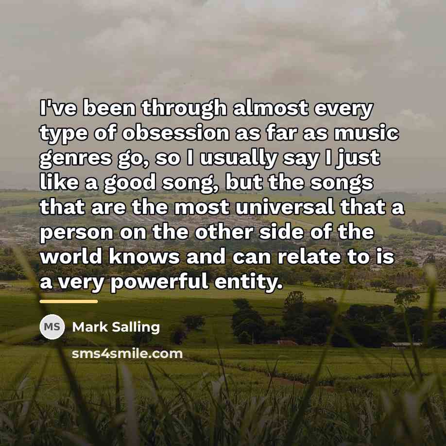 “I've been through almost every type of obsession as far…” quote by Mark Salling