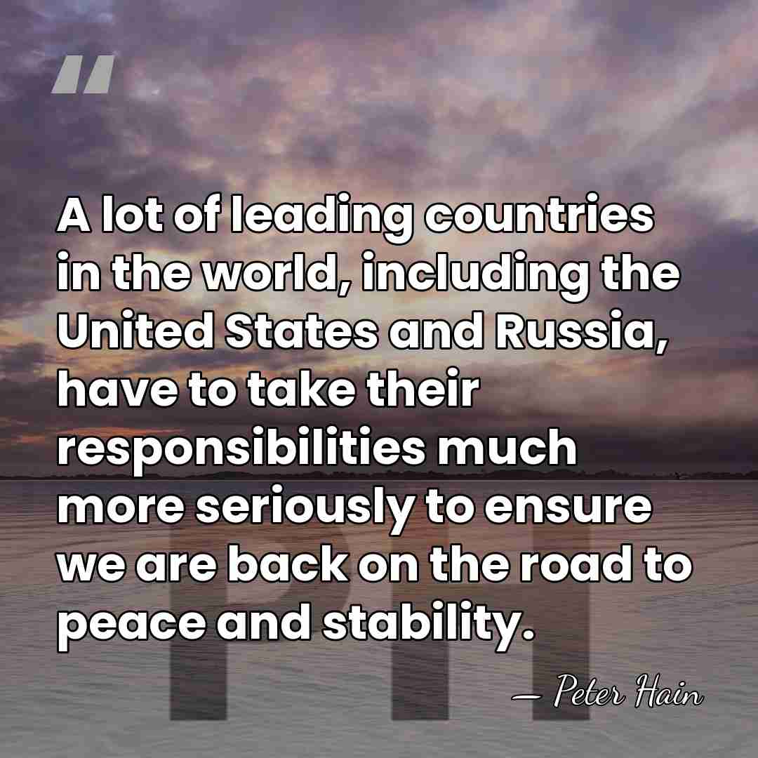 A lot of leading countries in the world, including the United States&hellip; - Peter Hain