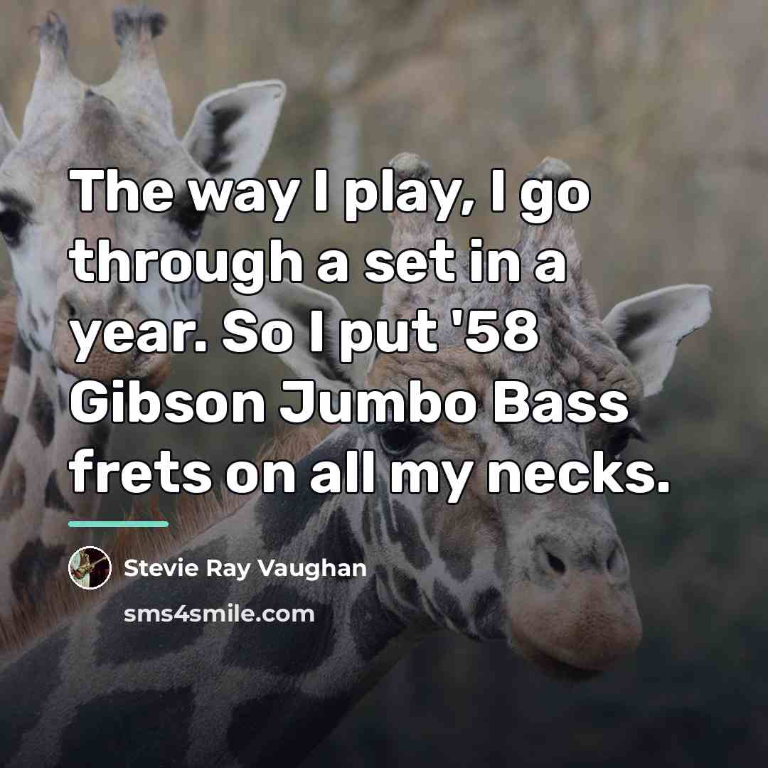 “The way I play, I go through a set in…” quote by Stevie Ray Vaughan