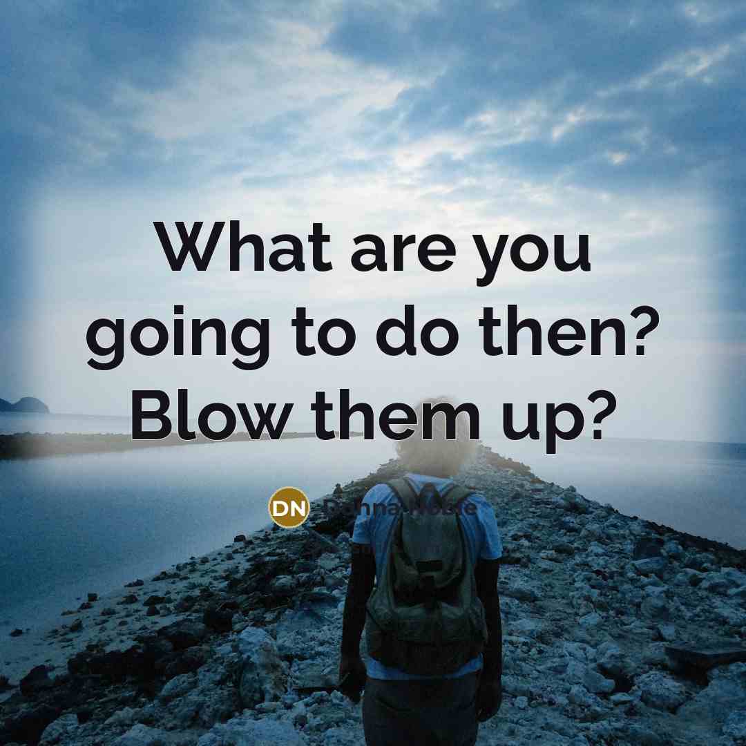 “What are you going to do then? Blow them up?…” quote by Donna Noble