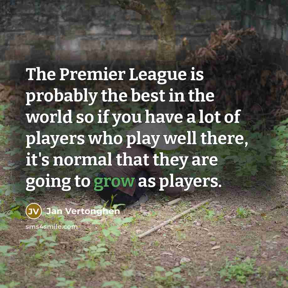 “The Premier League is probably the best in the world…” quote by Jan Vertonghen