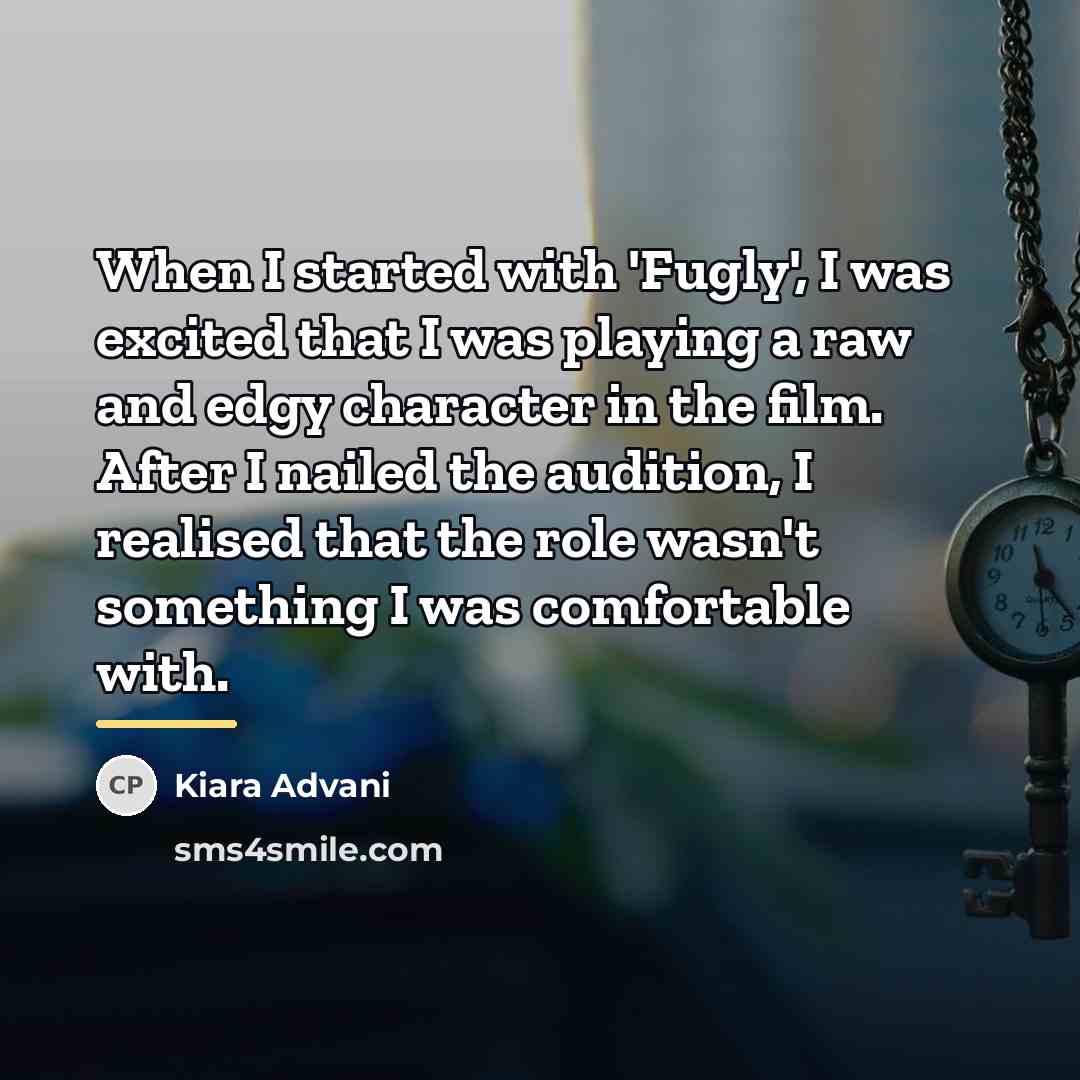 “When I started with 'Fugly', I was excited that I…” quote by Kiara Advani