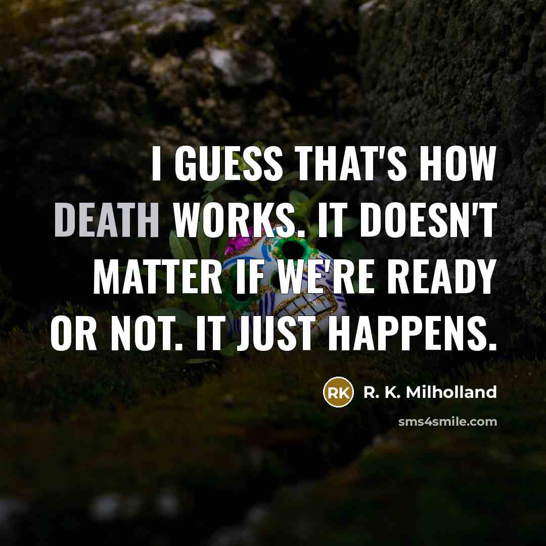 “I guess that's how death works. It doesn't matter if…” quote by R. K. Milholland