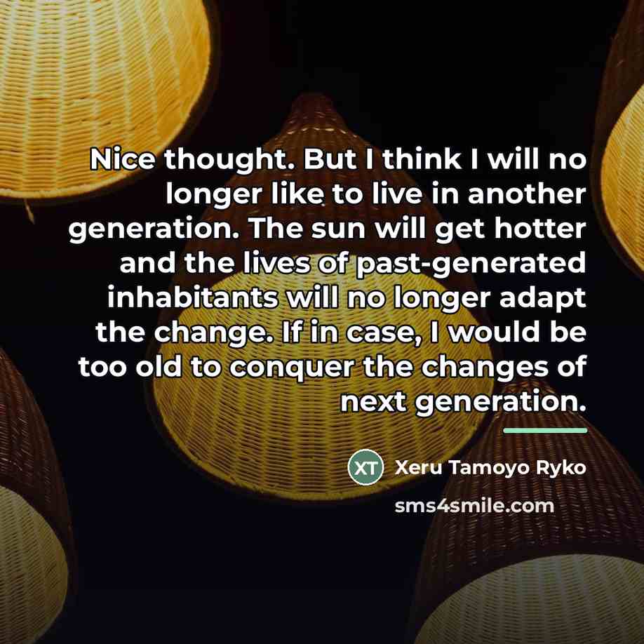 “Nice thought. But I think I will no longer like…” quote by Xeru Tamoyo Ryko