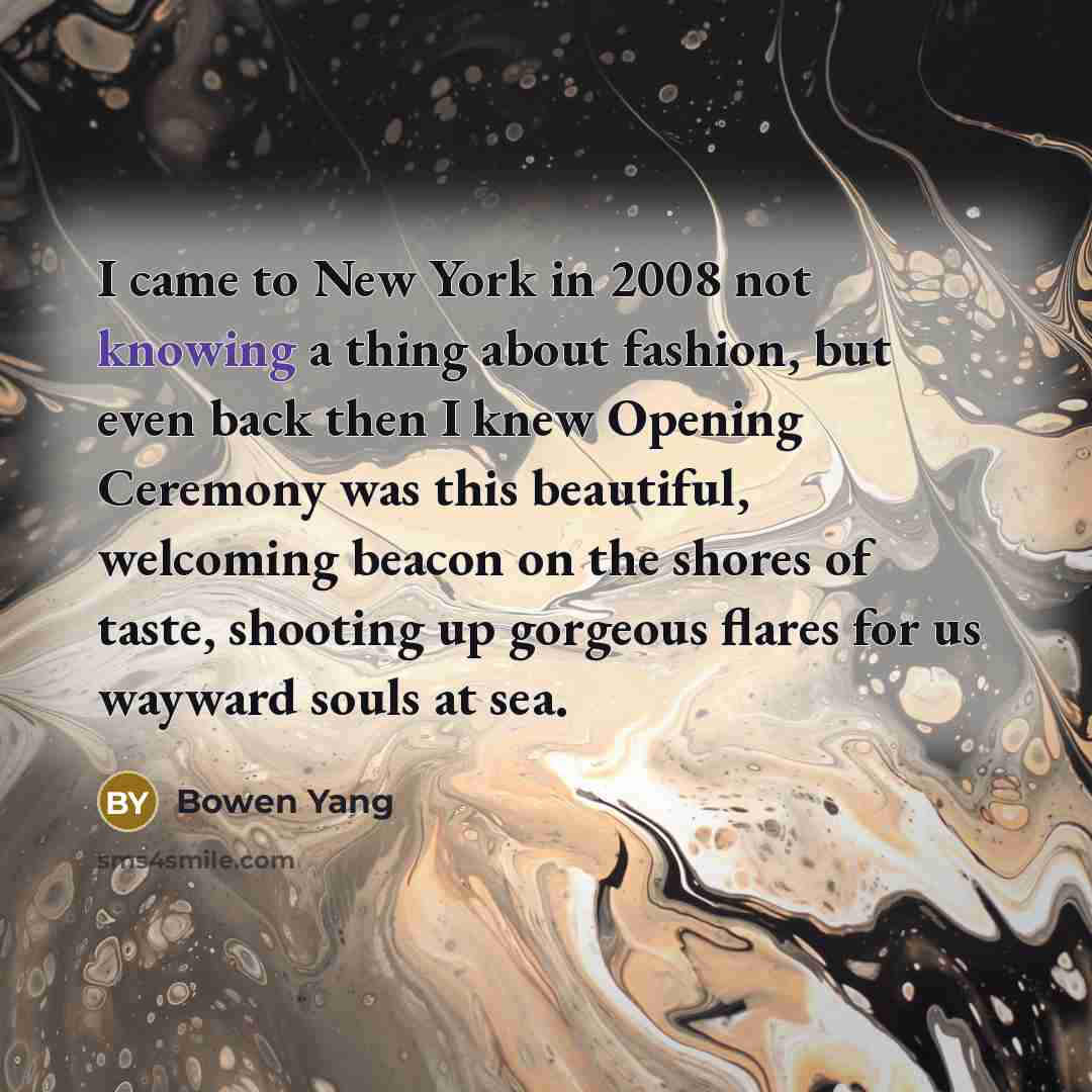 “I came to New York in 2008 not knowing a…” quote by Bowen Yang