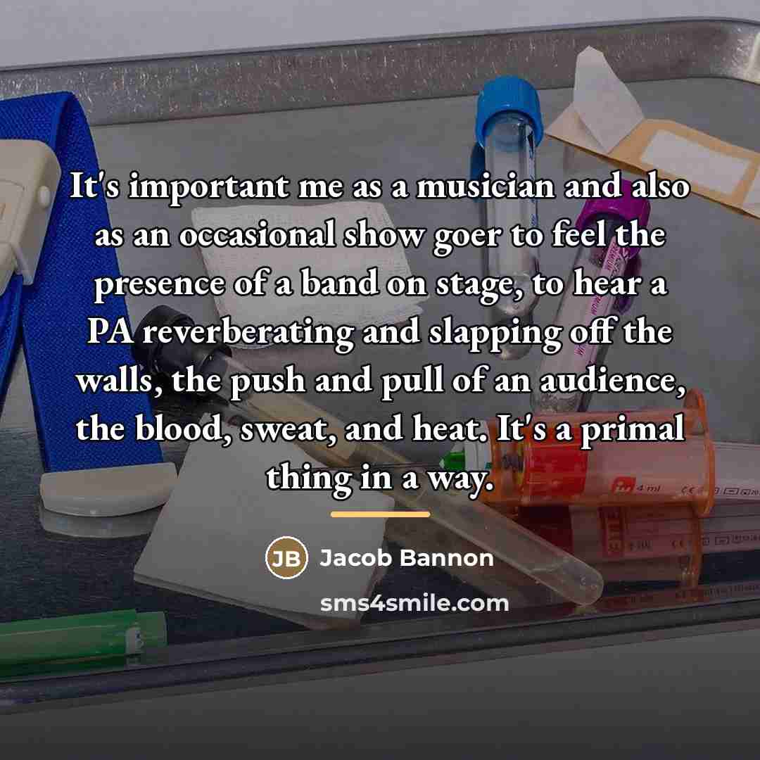 “It's important me as a musician and also as an…” quote by Jacob Bannon