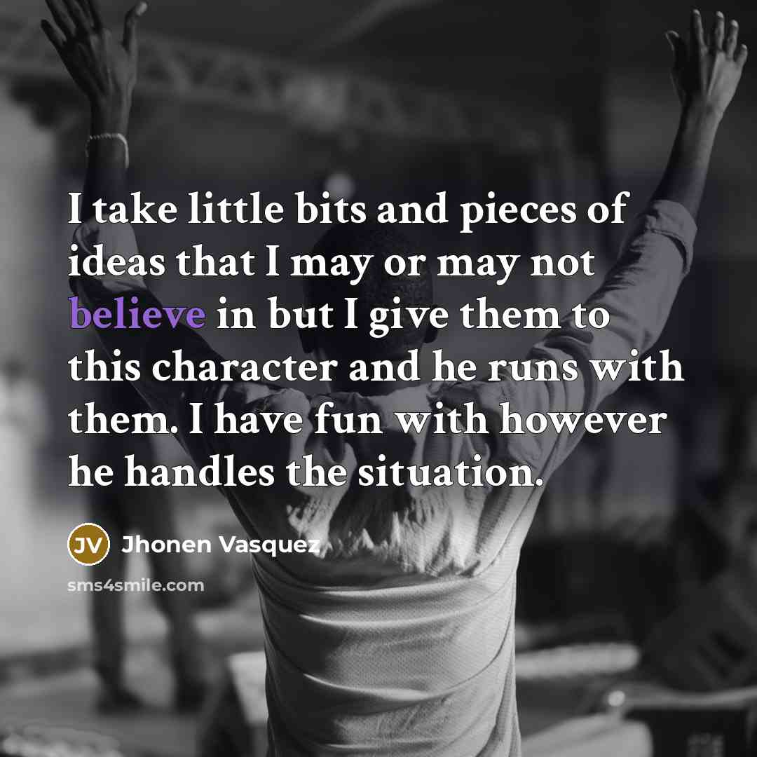 “I take little bits and pieces of ideas that I…” quote by Jhonen Vasquez