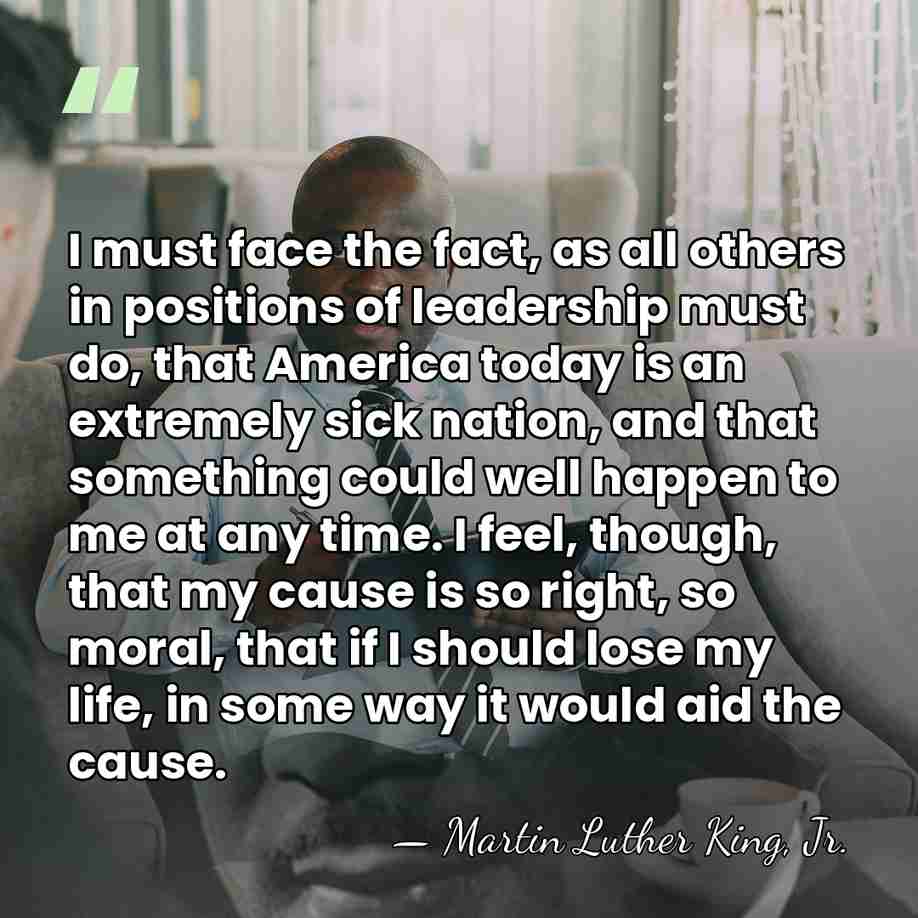 I must face the fact, as all others in positions of leadership&hellip; - Martin Luther King, Jr.