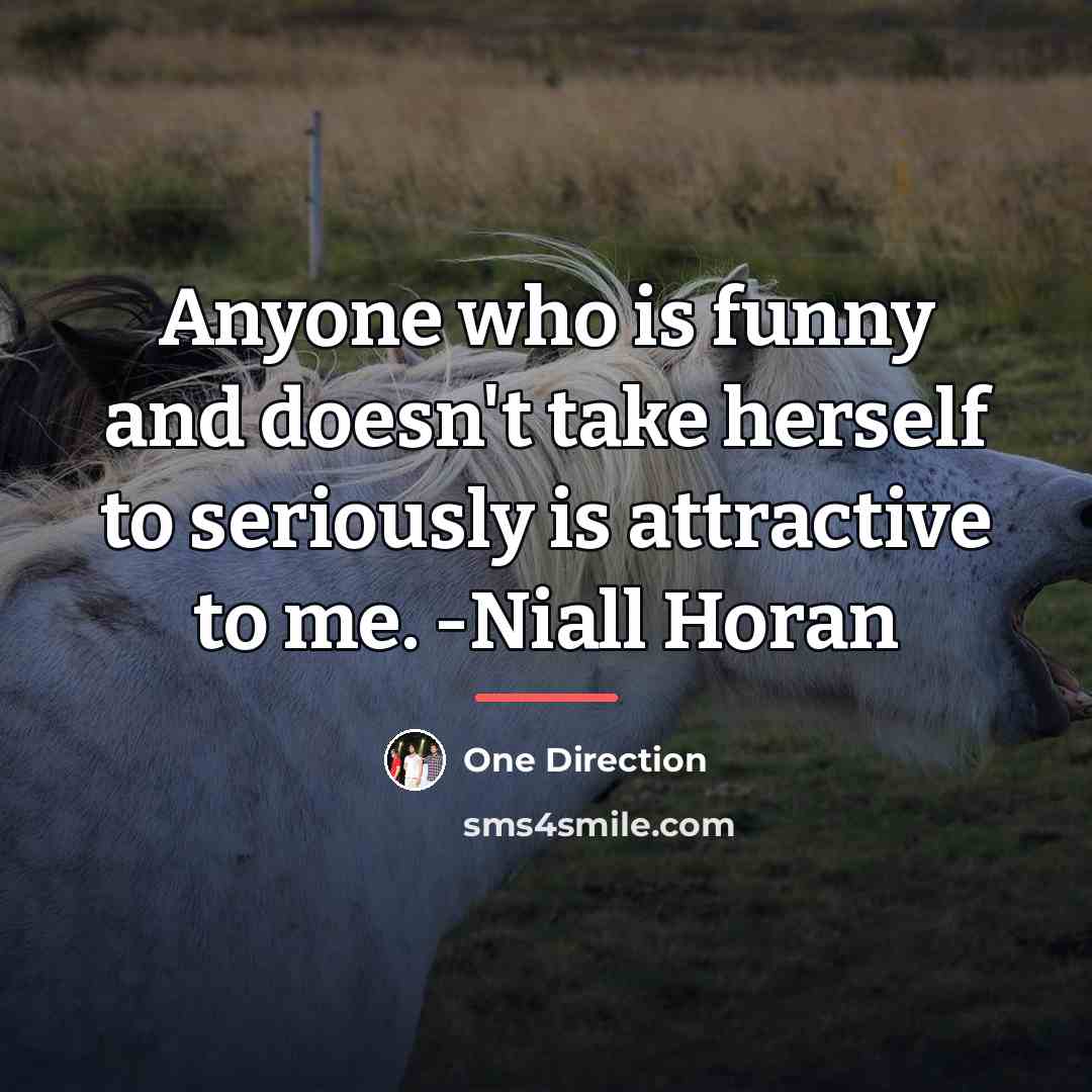 “Anyone who is funny and doesn't take herself to seriously…” quote by One Direction