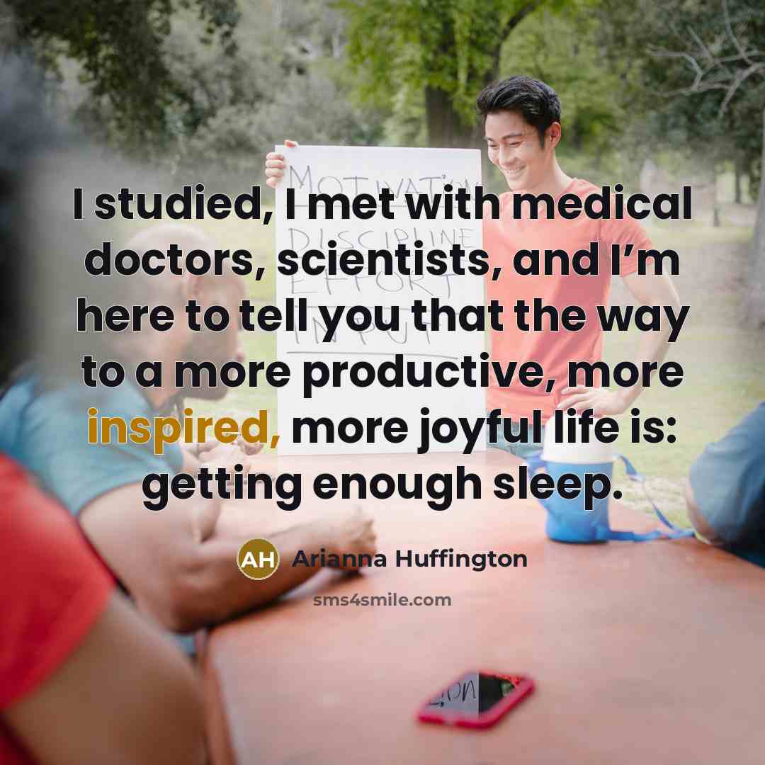 “I studied, I met with medical doctors, scientists, and I’m…” quote by Arianna Huffington