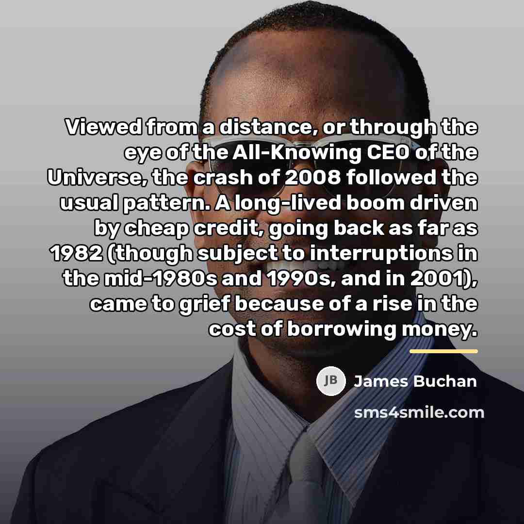 “Viewed from a distance, or through the eye of the…” quote by James Buchan