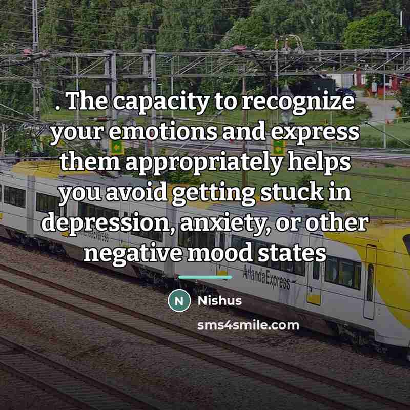 “. The capacity to recognize your emotions and express them…” quote by Nishus