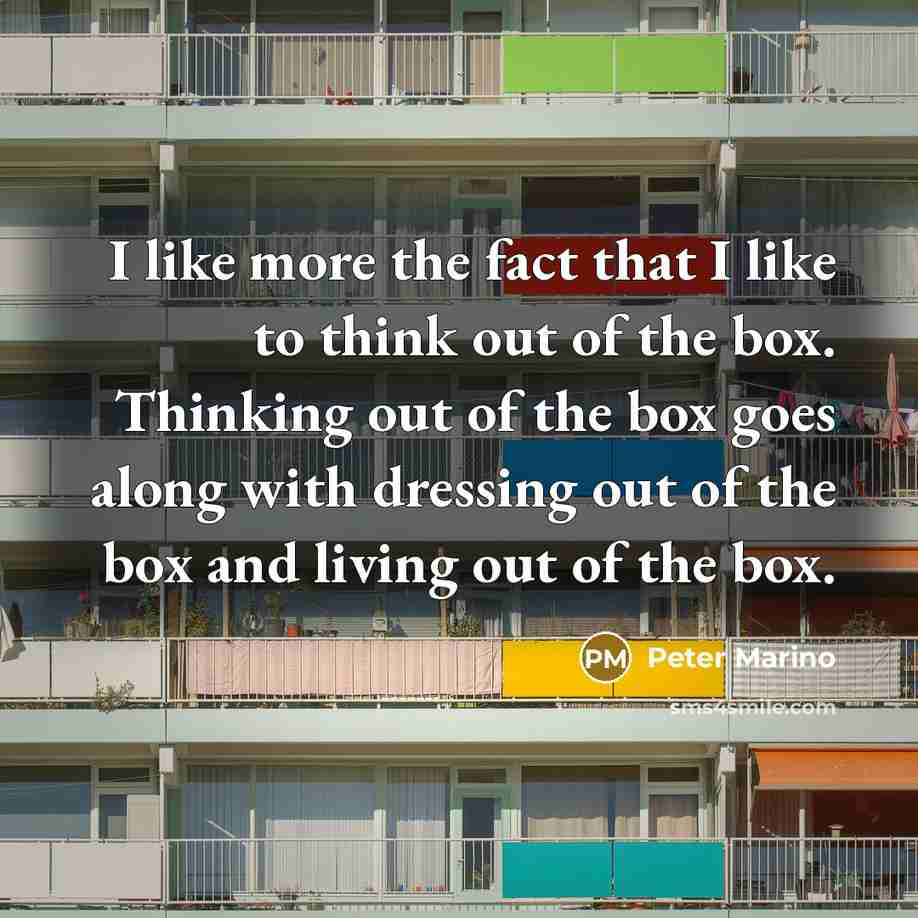 “I like more the fact that I like to think…” quote by Peter Marino