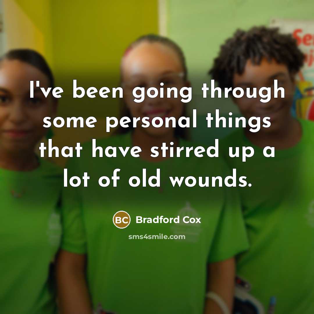 “I've been going through some personal things that have stirred…” quote by Bradford Cox