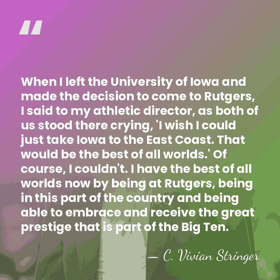 When I left the University of Iowa and made the decision to&hellip; - C. Vivian Stringer