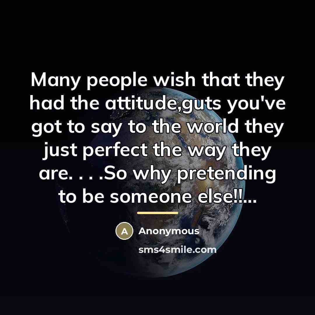 “Many people wish that they had the attitude,guts you've got…” quote by Anonymous