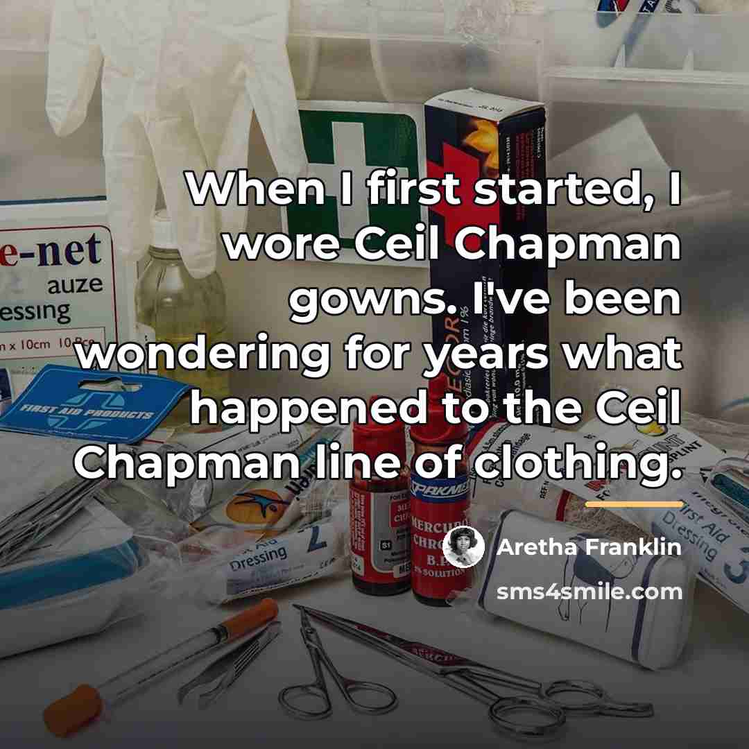 “When I first started, I wore Ceil Chapman gowns. I've…” quote by Aretha Franklin