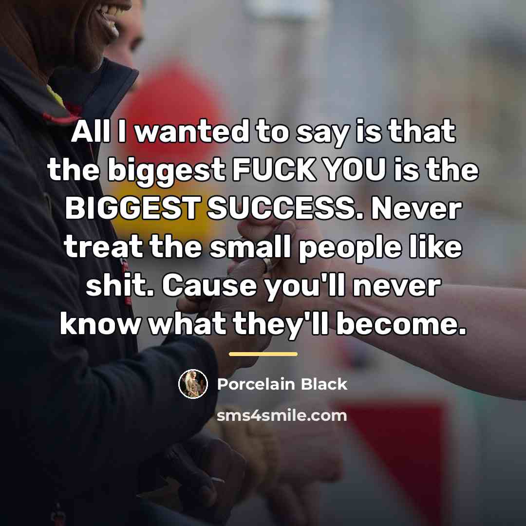“All I wanted to say is that the biggest FUCK…” quote by Anonymous