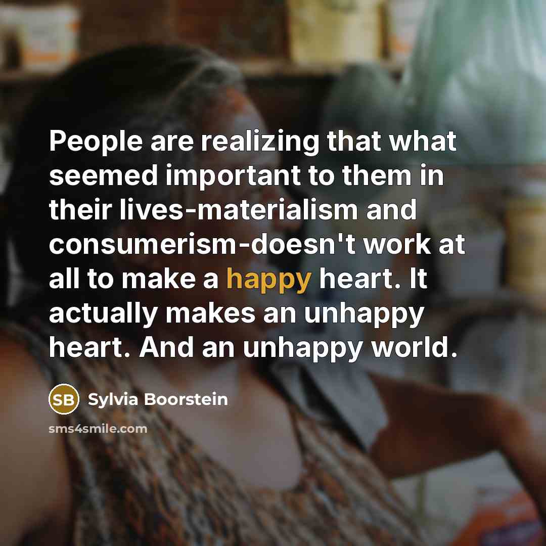 “People are realizing that what seemed important to them in…” quote by Sylvia Boorstein