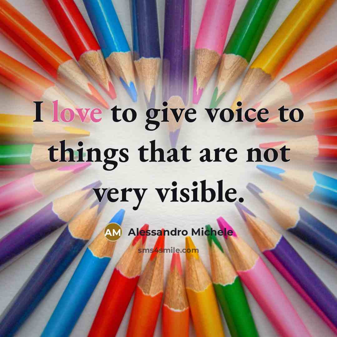 “I love to give voice to things that are not…” quote by Alessandro Michele