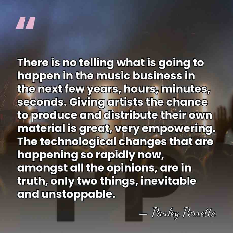There is no telling what is going to happen in the music&hellip; - Pauley Perrette