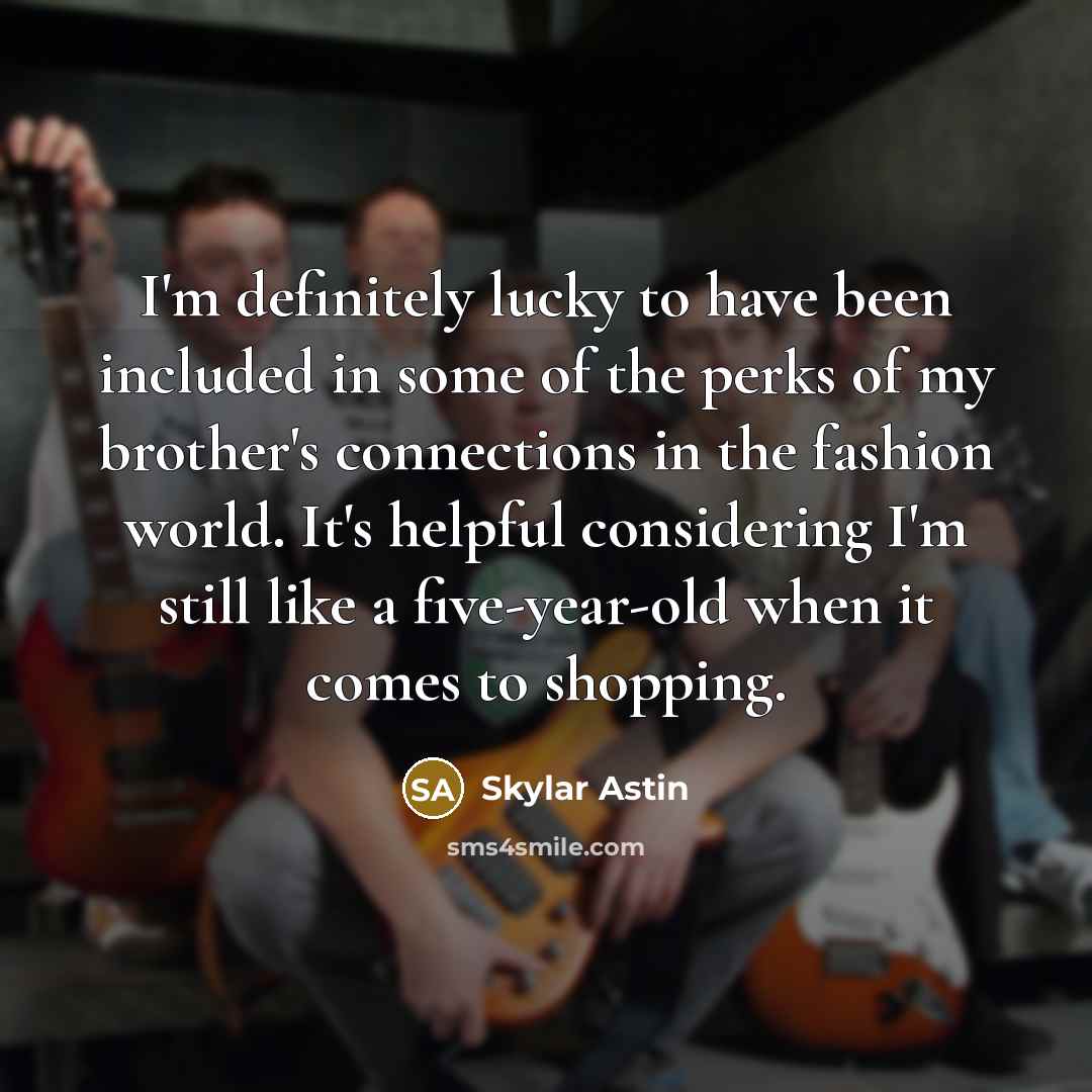“I'm definitely lucky to have been included in some of…” quote by Skylar Astin