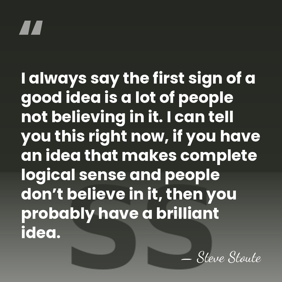 I always say the first sign of a good idea is a&hellip; - Steve Stoute