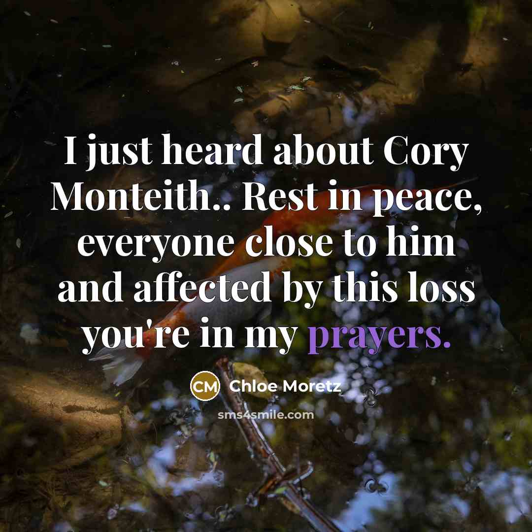 “I just heard about Cory Monteith.. Rest in peace, everyone…” quote by Chloe Moretz