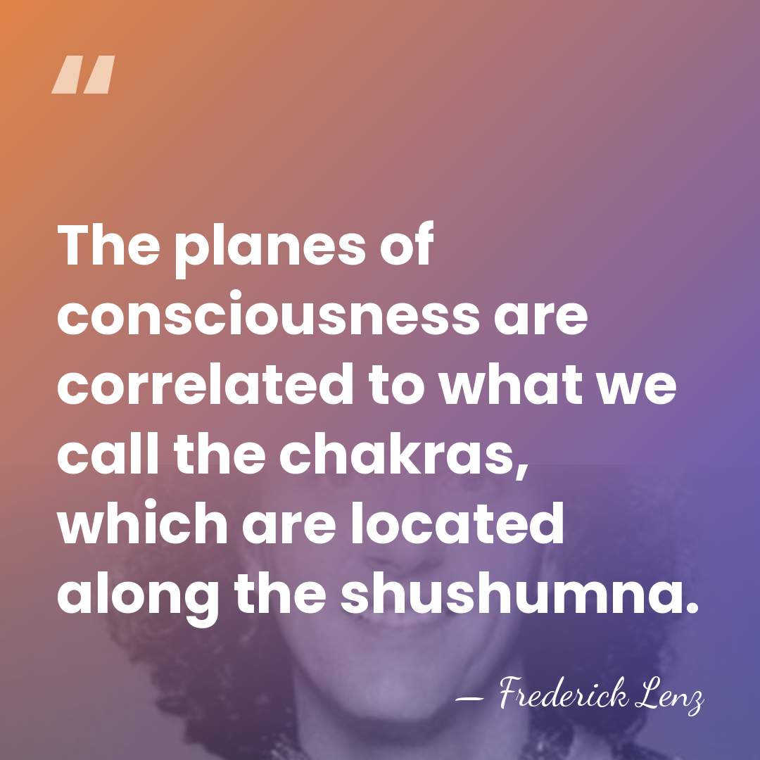 The planes of consciousness are correlated to what we call the chakras,&hellip; - Frederick Lenz