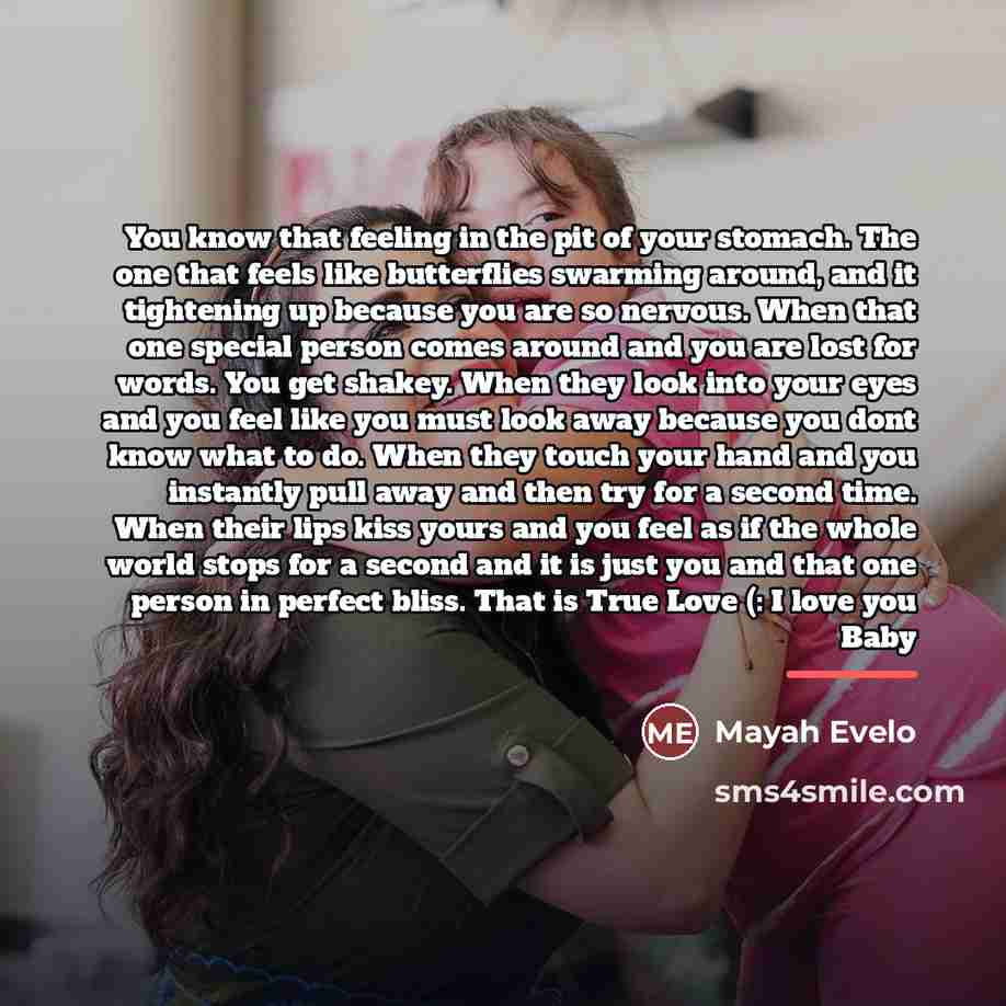 “You know that feeling in the pit of your stomach.…” quote by Mayah Evelo