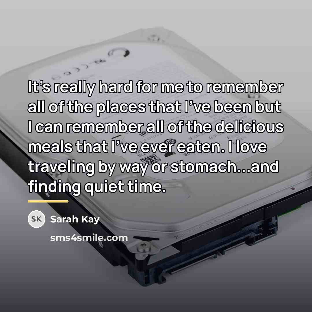 “It's really hard for me to remember all of the…” quote by Sarah Kay