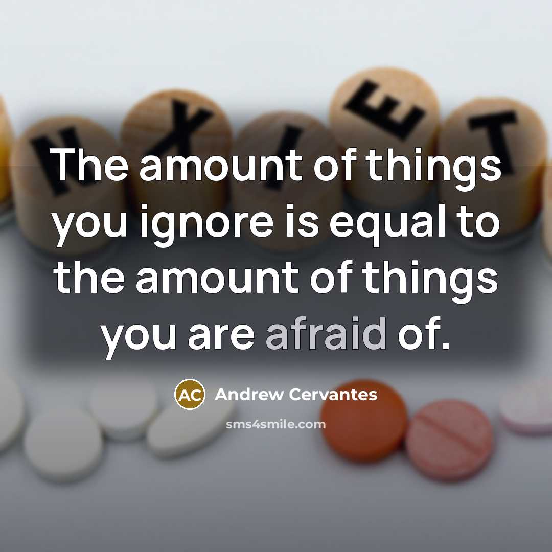 “The amount of things you ignore is equal to the…” quote by Andrew Cervantes