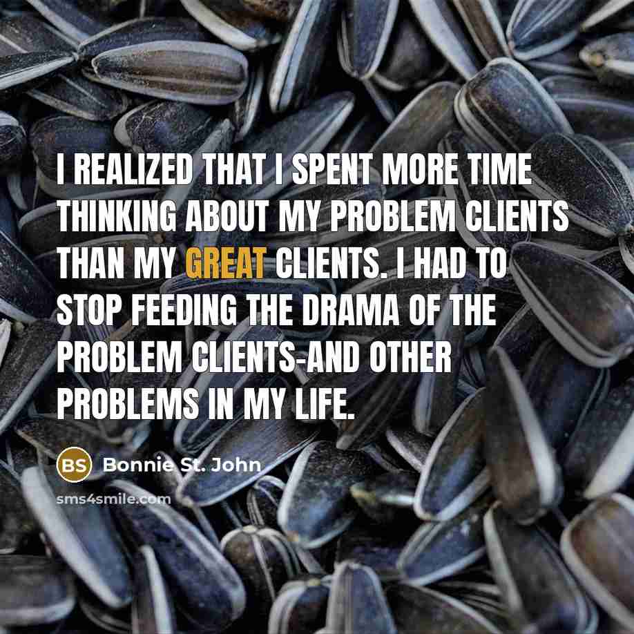 “I realized that I spent more time thinking about my…” quote by Bonnie St. John