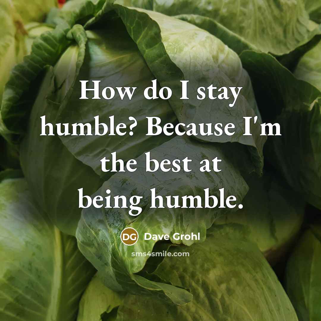 “How do I stay humble? Because I'm the best at…” quote by Dave Grohl