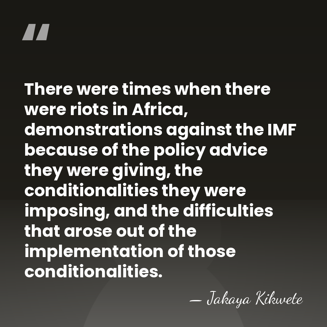 There were times when there were riots in Africa, demonstrations against the&hellip; - Jakaya Kikwete