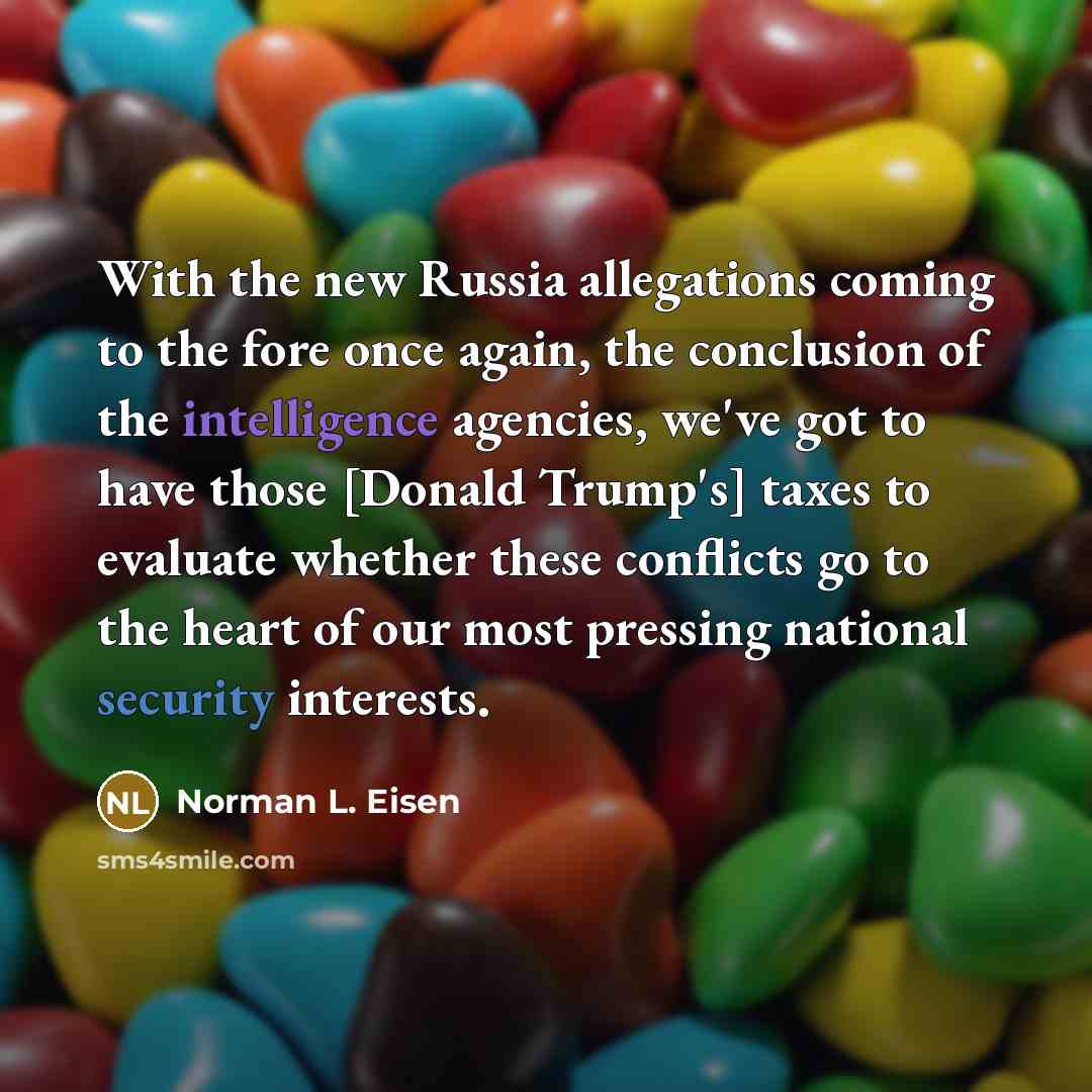 “With the new Russia allegations coming to the fore once…” quote by Norman L. Eisen