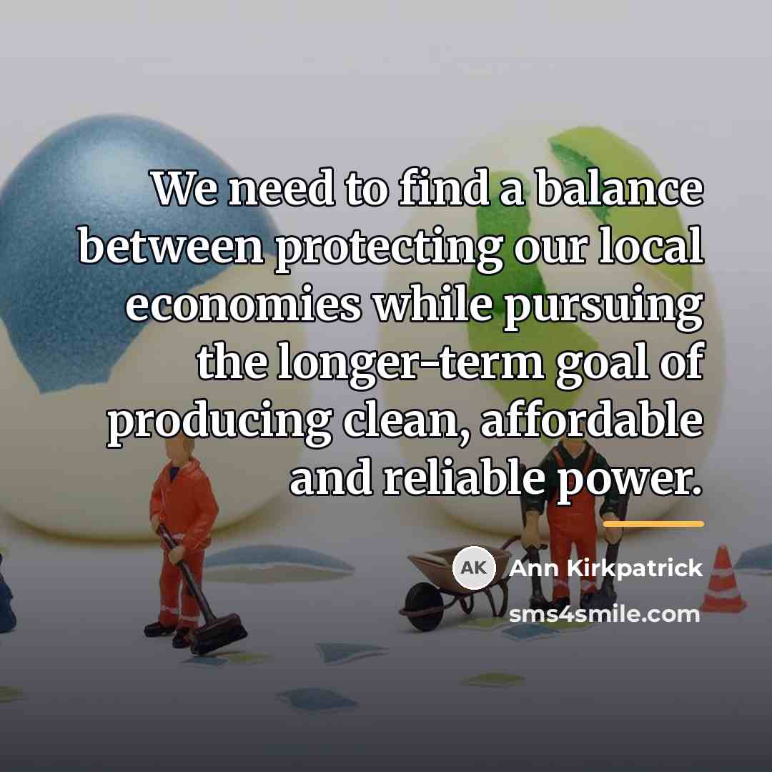 “We need to find a balance between protecting our local…” quote by Ann Kirkpatrick