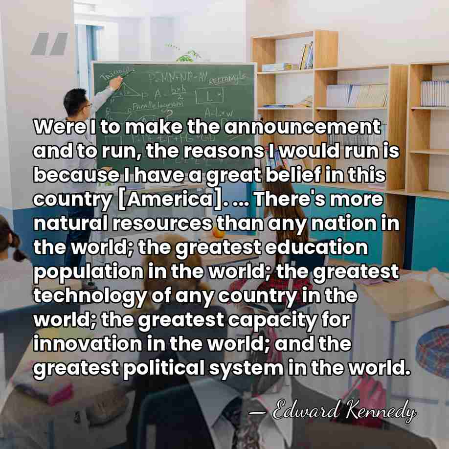 Were I to make the announcement and to run, the reasons I&hellip; - Edward Kennedy