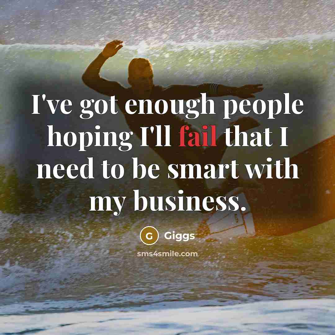 “I've got enough people hoping I'll fail that I need…” quote by Giggs