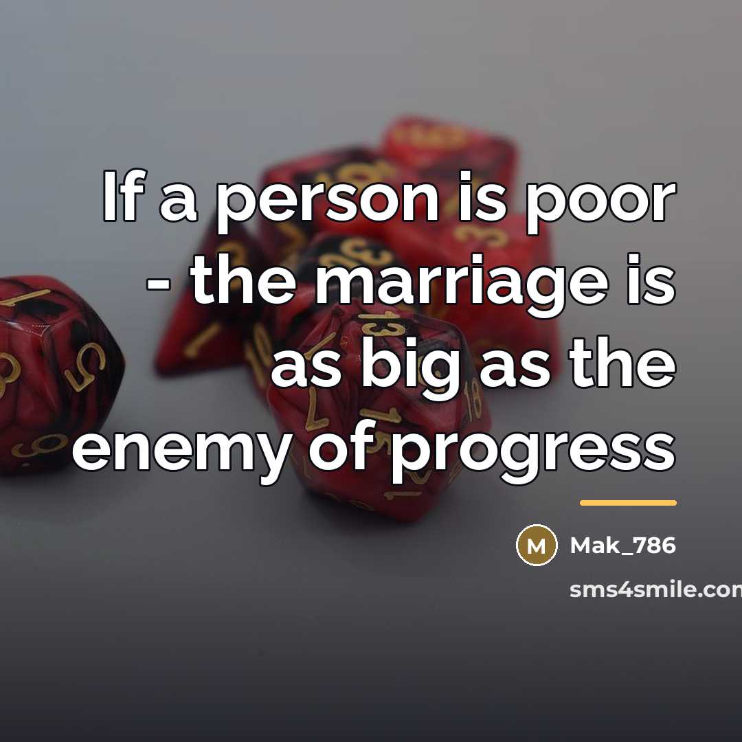 “If a person is poor - the marriage is as…” quote by Mak_786