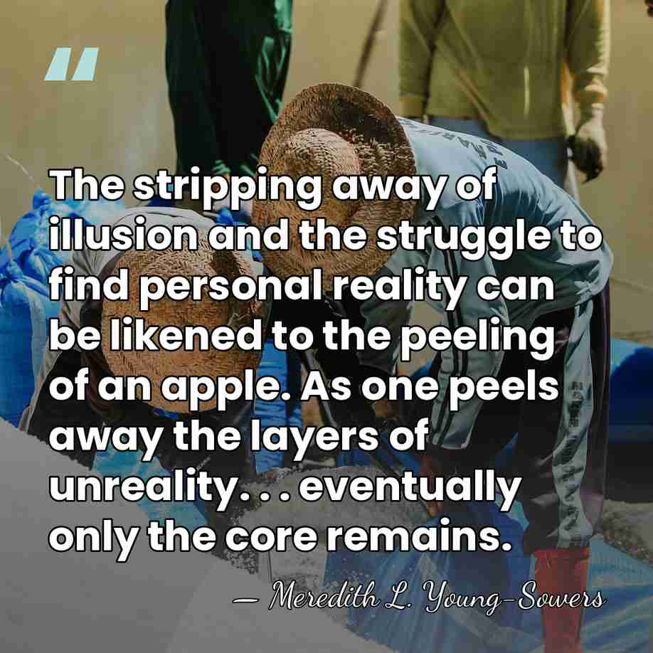 The stripping away of illusion and the struggle to find personal reality&hellip; - Meredith L. Young-Sowers