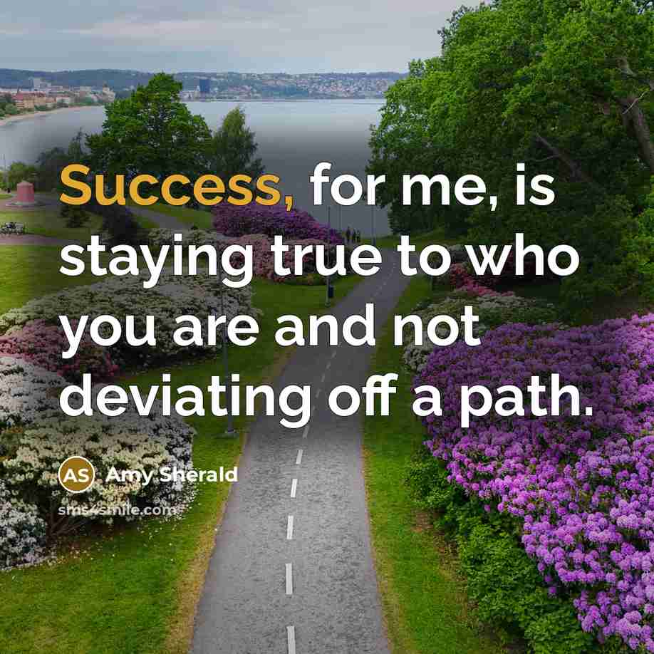 “Success, for me, is staying true to who you are…” quote by Amy Sherald